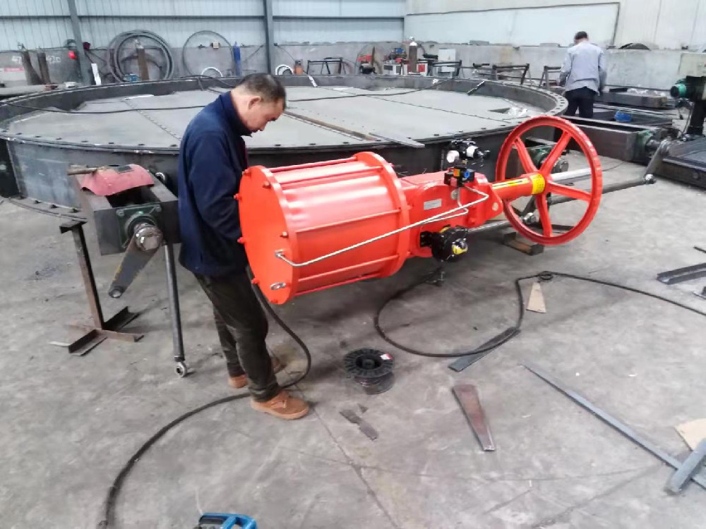 Flue gas damper door