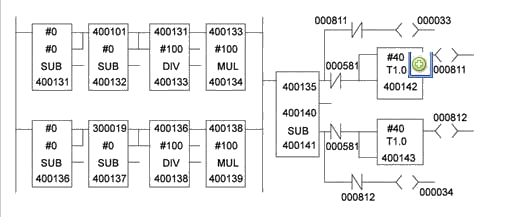 Servo-less ladder program
